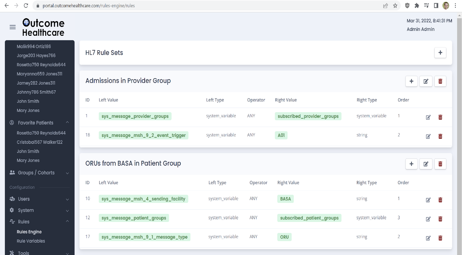 clinical-portal-results-delivery-rules